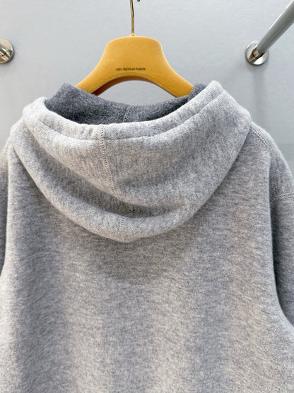 MIU M CASHMERE ZIP HOODIE