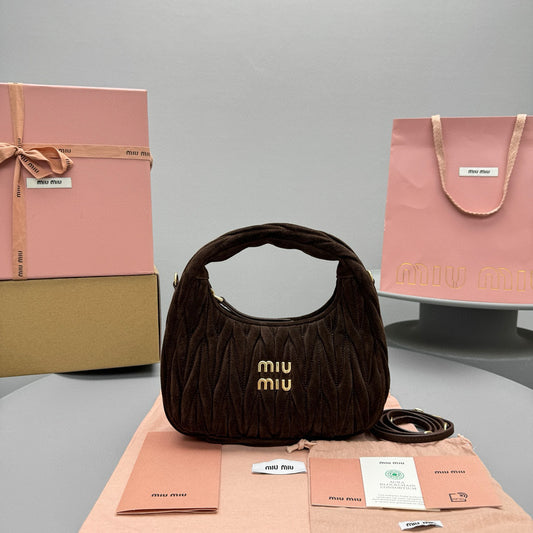 MIU M WANDER MINI HOBO BAG