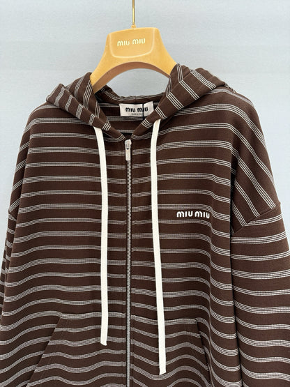 MIU M ZIP HOODIE
