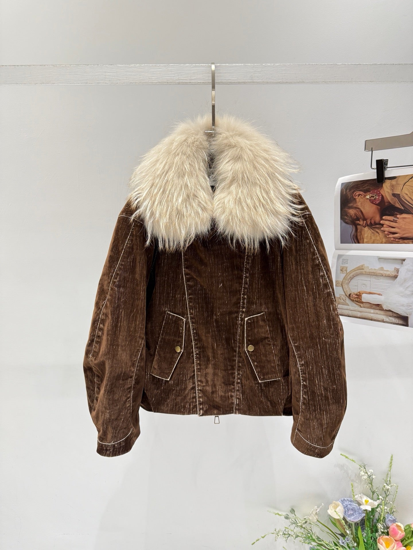 BRUNELLO C FOX FUR PARKA