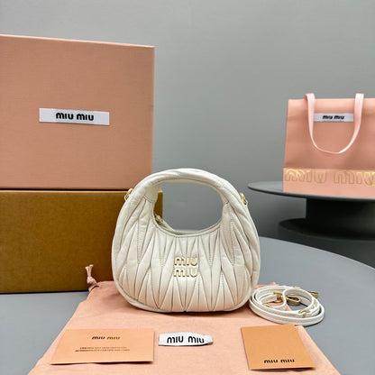 MIU M WANDER MINI HOBO BAG