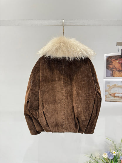 BRUNELLO C FOX FUR PARKA