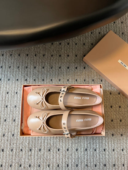 MIU M BALLERINA FLATS