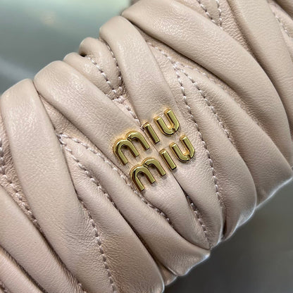 MIU M MATELASSE NAPPA LEATHER POUCH