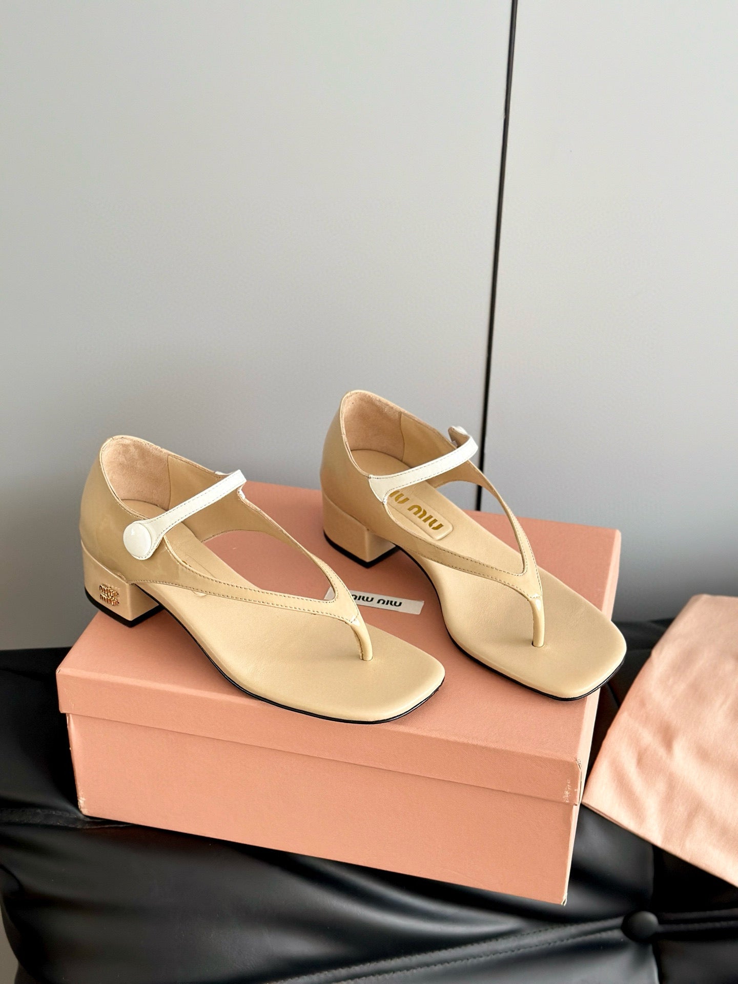 MIU M THONG SANDALS