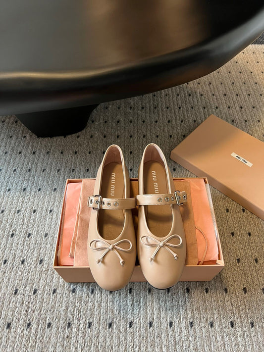 MIU M BALLERINA FLATS