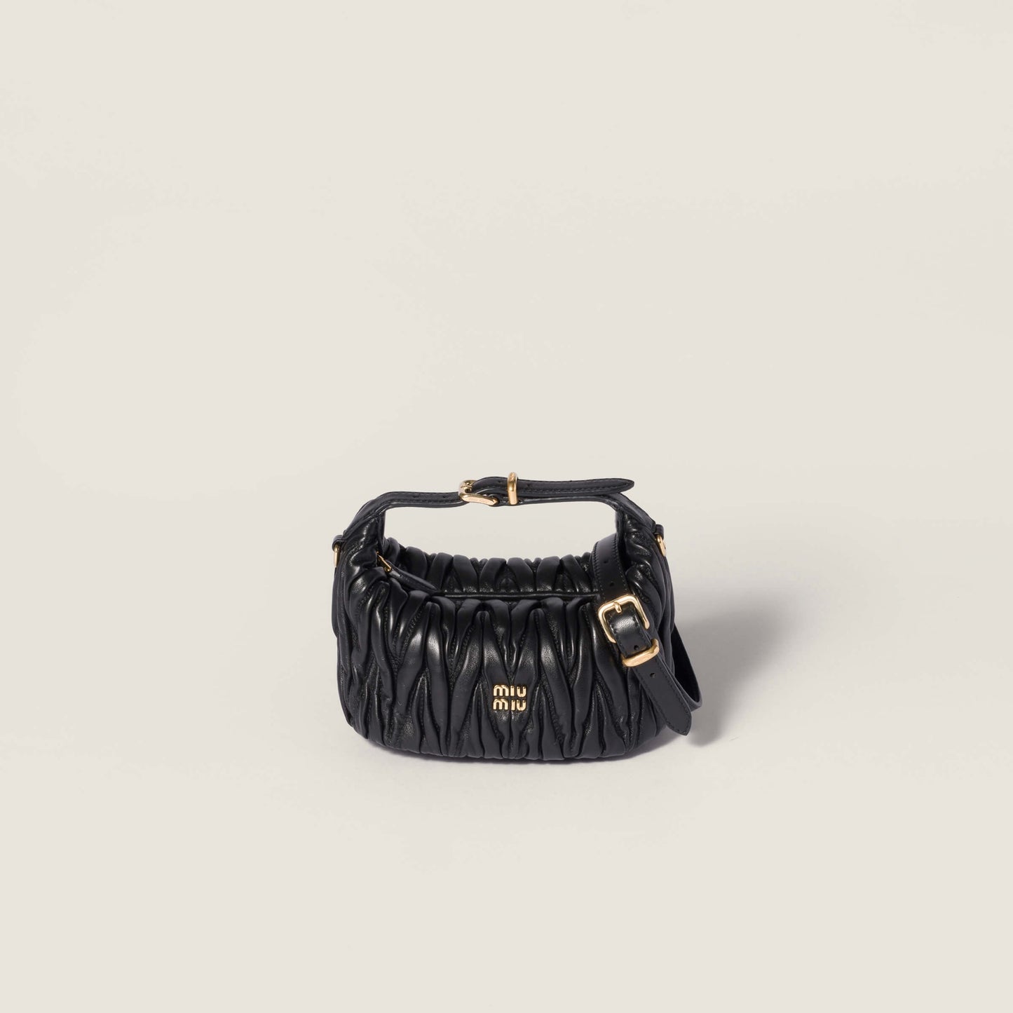 MIU M MATELASSE NAPPA LEATHER POUCH