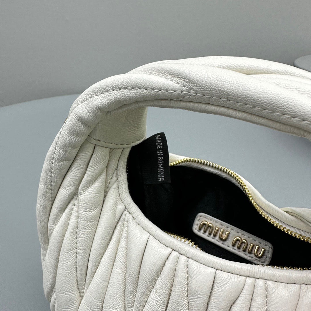 MIU M WANDER MINI HOBO BAG