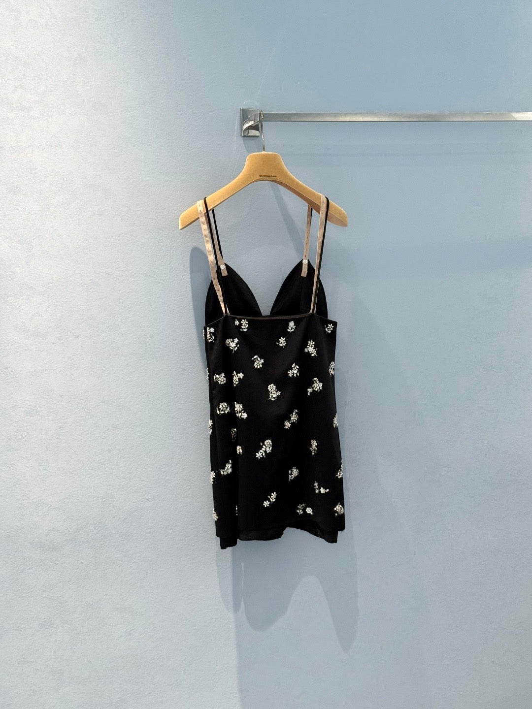 MIU M HAND EMBROIDERED DRESS