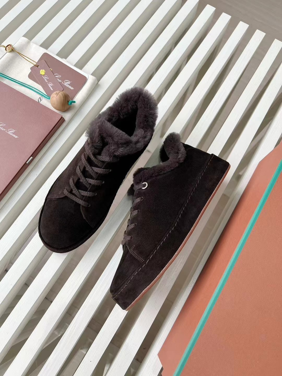 LORO P FUR NUAGES SNEAKERS