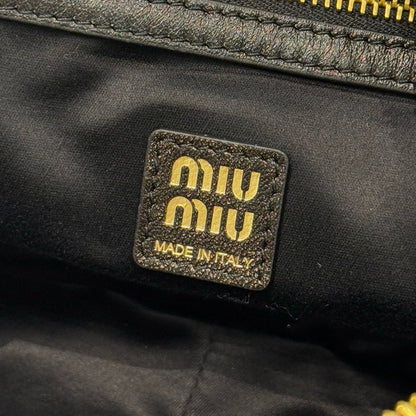 MIU M NAPPA LEATHER TOP HANDLE BAG