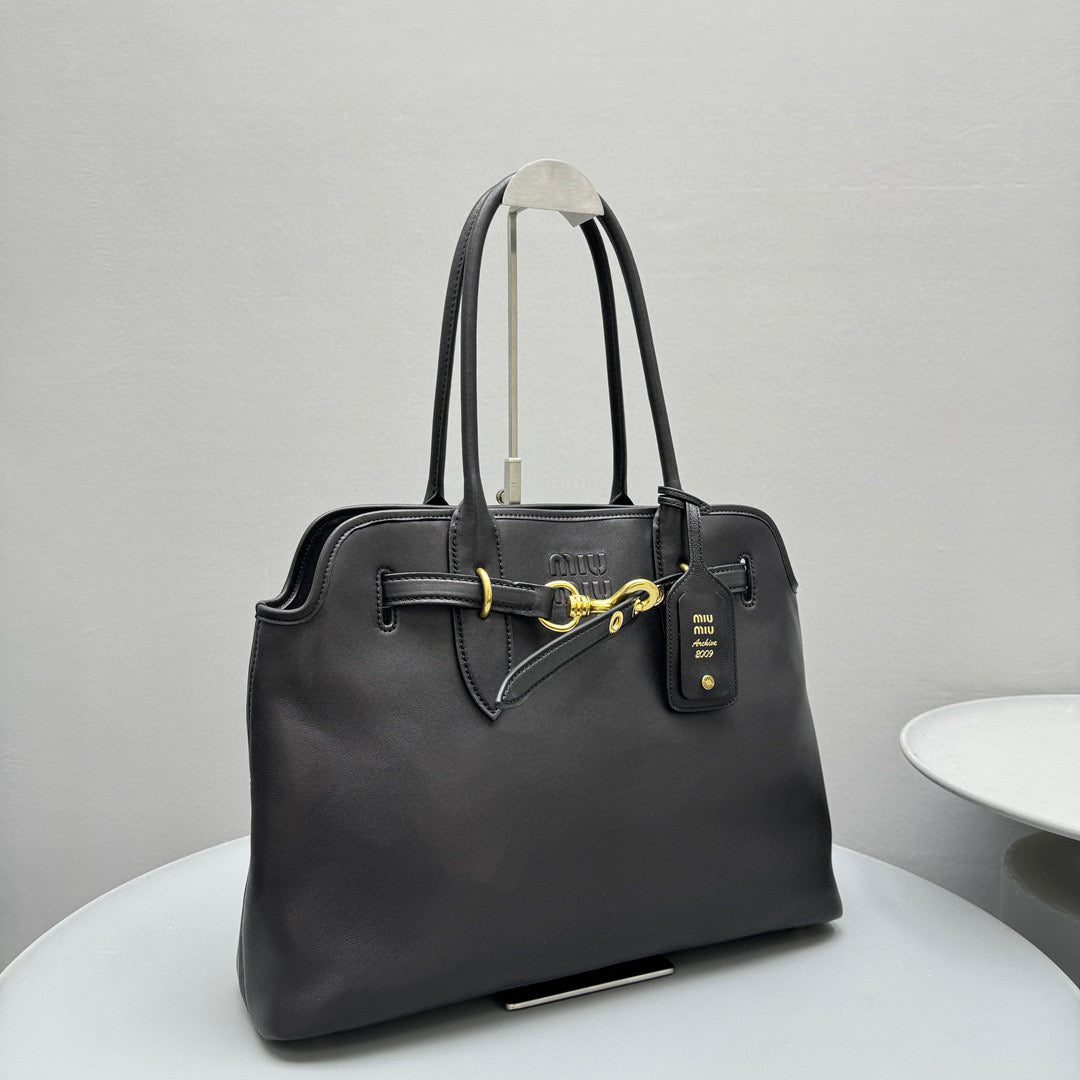 MIU M AVENTURE NAPPA LEATHER BAG