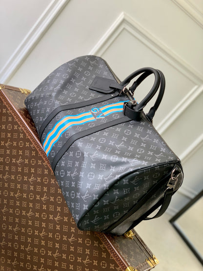 LOU PERSONALISED KEEPALL BANDOULIÈRE 50 BAG
