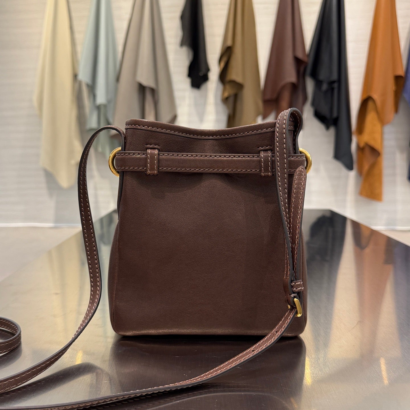 MIU M NAPPA LEATHER POUCH