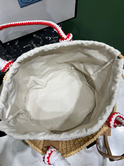 PD RAFFIA CROCHET BAG