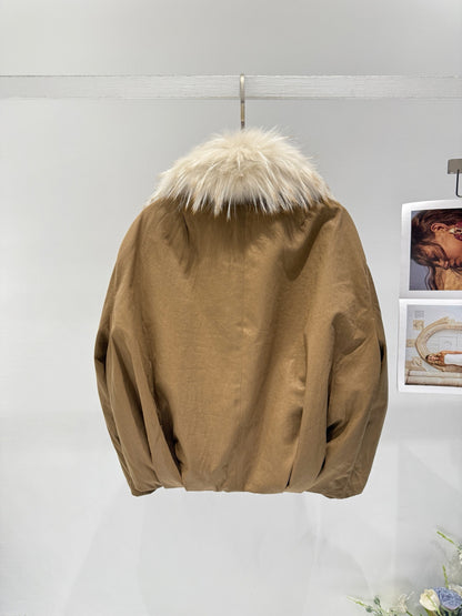BRUNELLO C FOX FUR PARKA