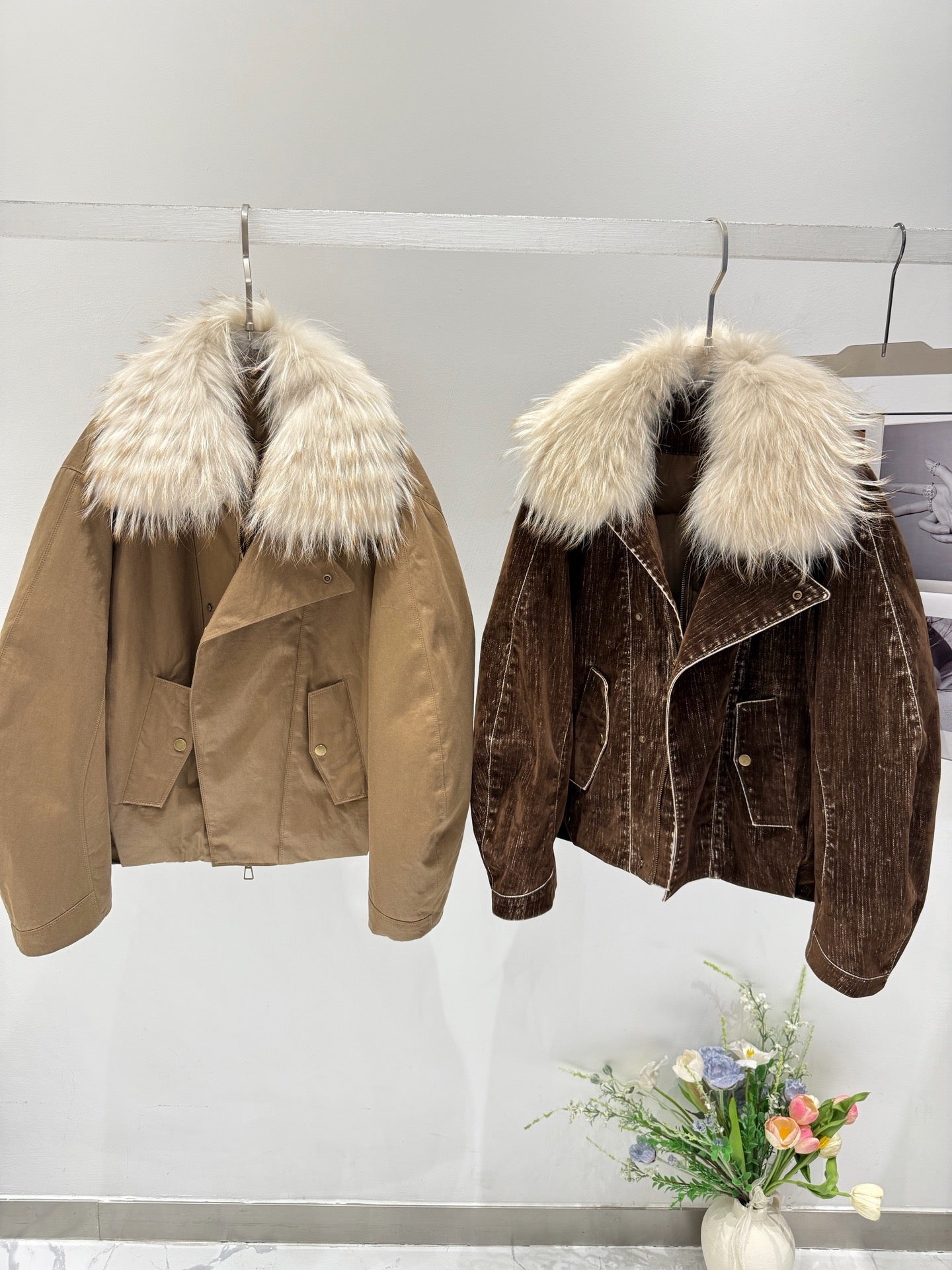BRUNELLO C FOX FUR PARKA