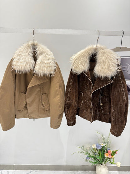 BRUNELLO C FOX FUR PARKA
