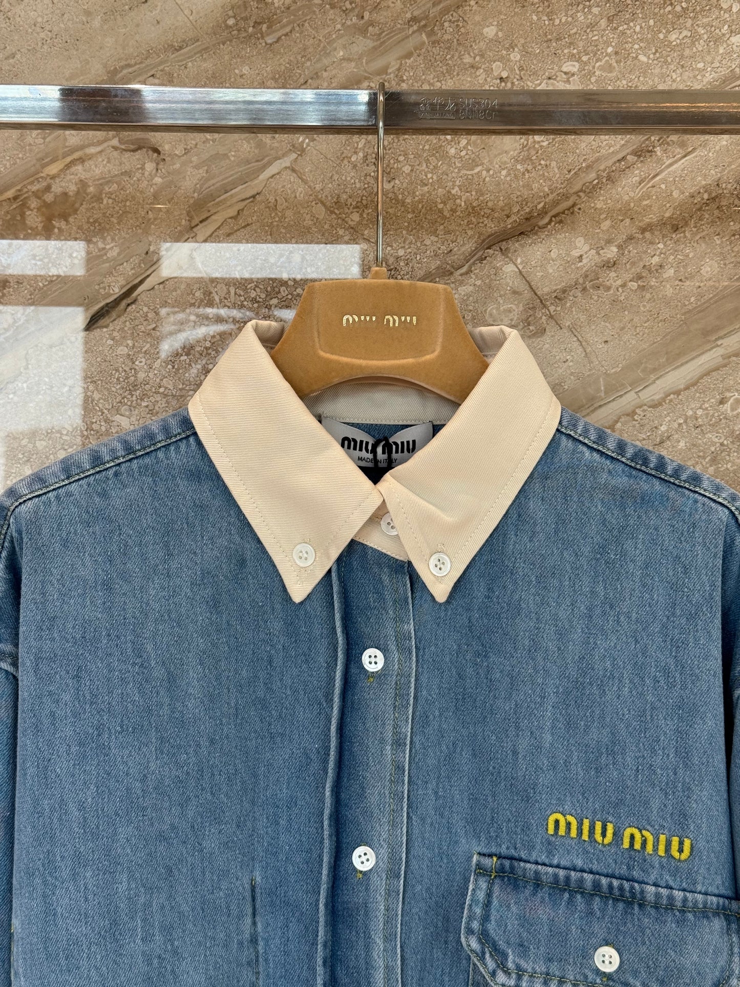 MIU M DENIM SHIRT