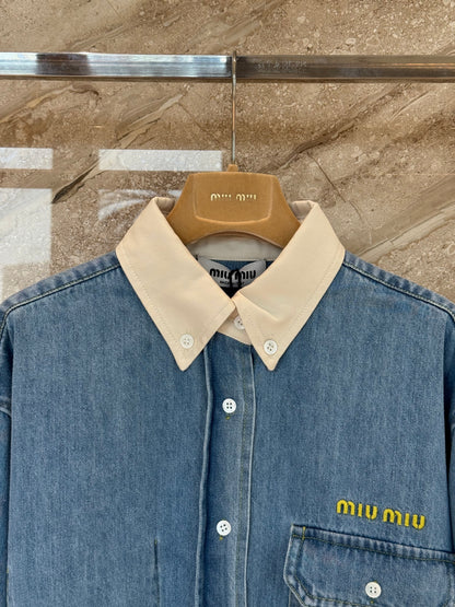 MIU M DENIM SHIRT