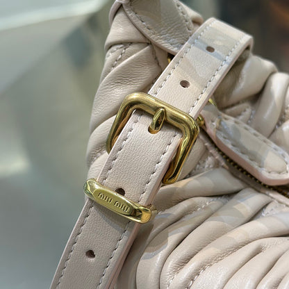 MIU M MATELASSE NAPPA LEATHER POUCH