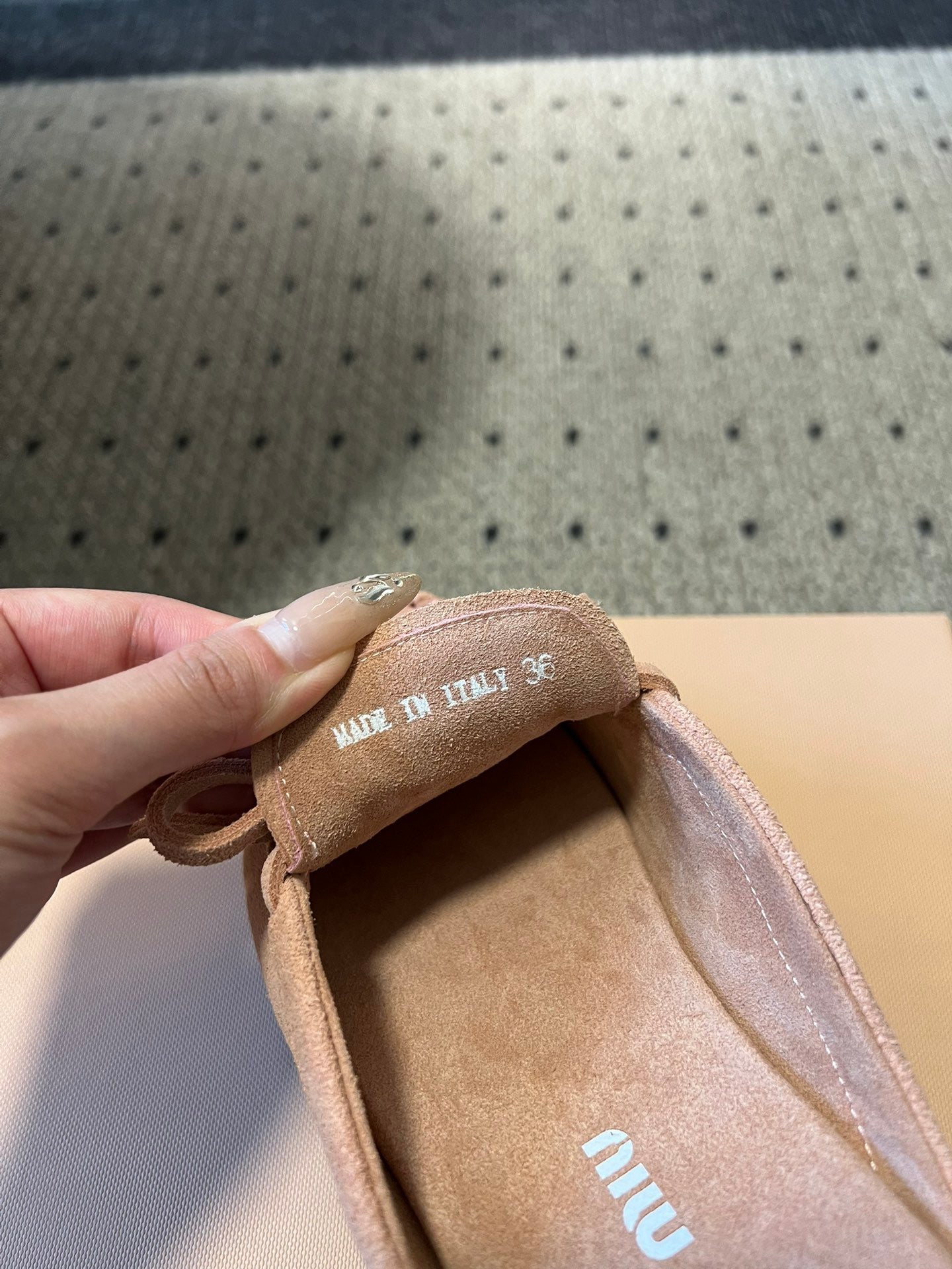 MIU M SUEDE MULES