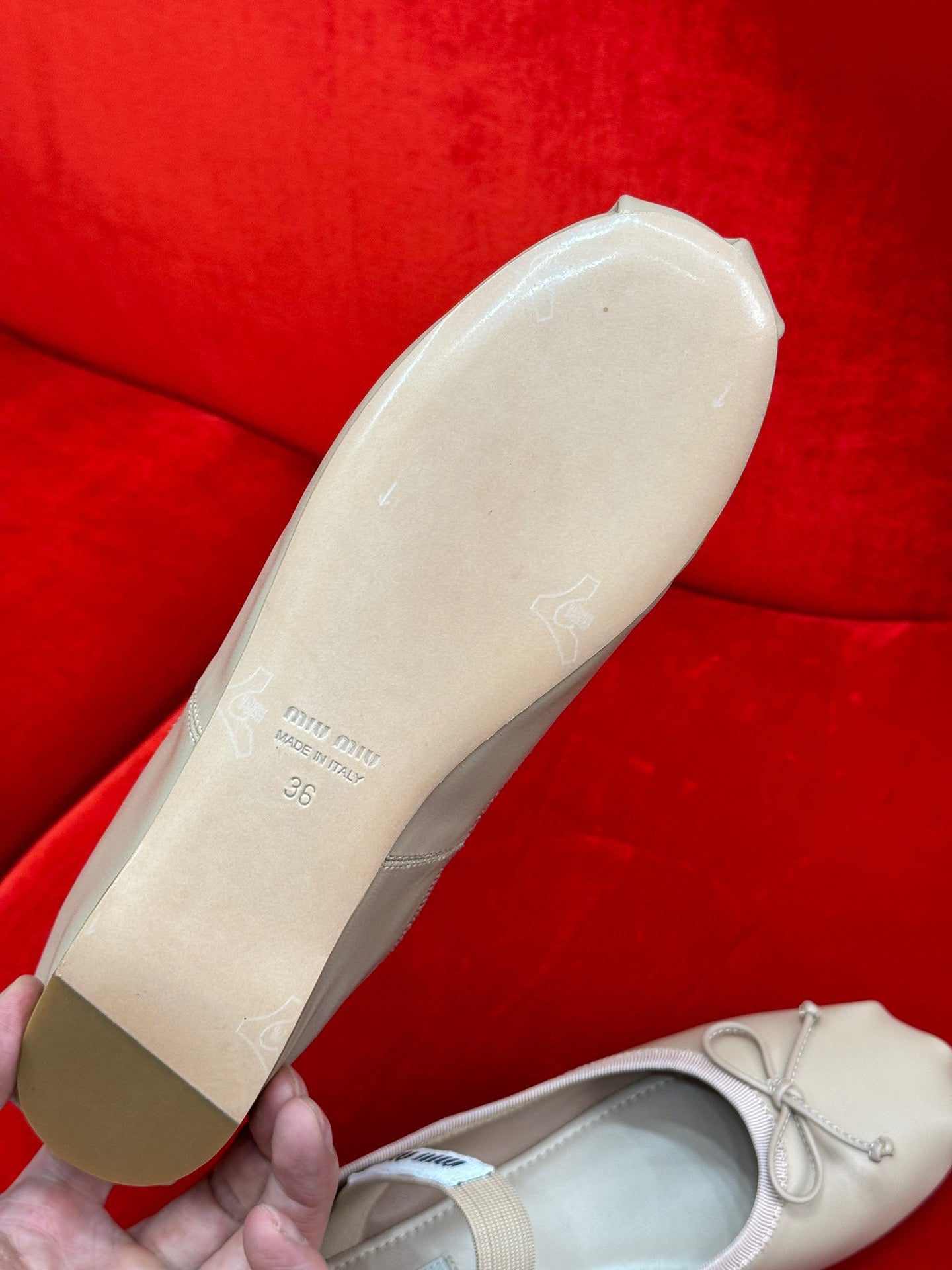 MIU M BALLERINA FLATS