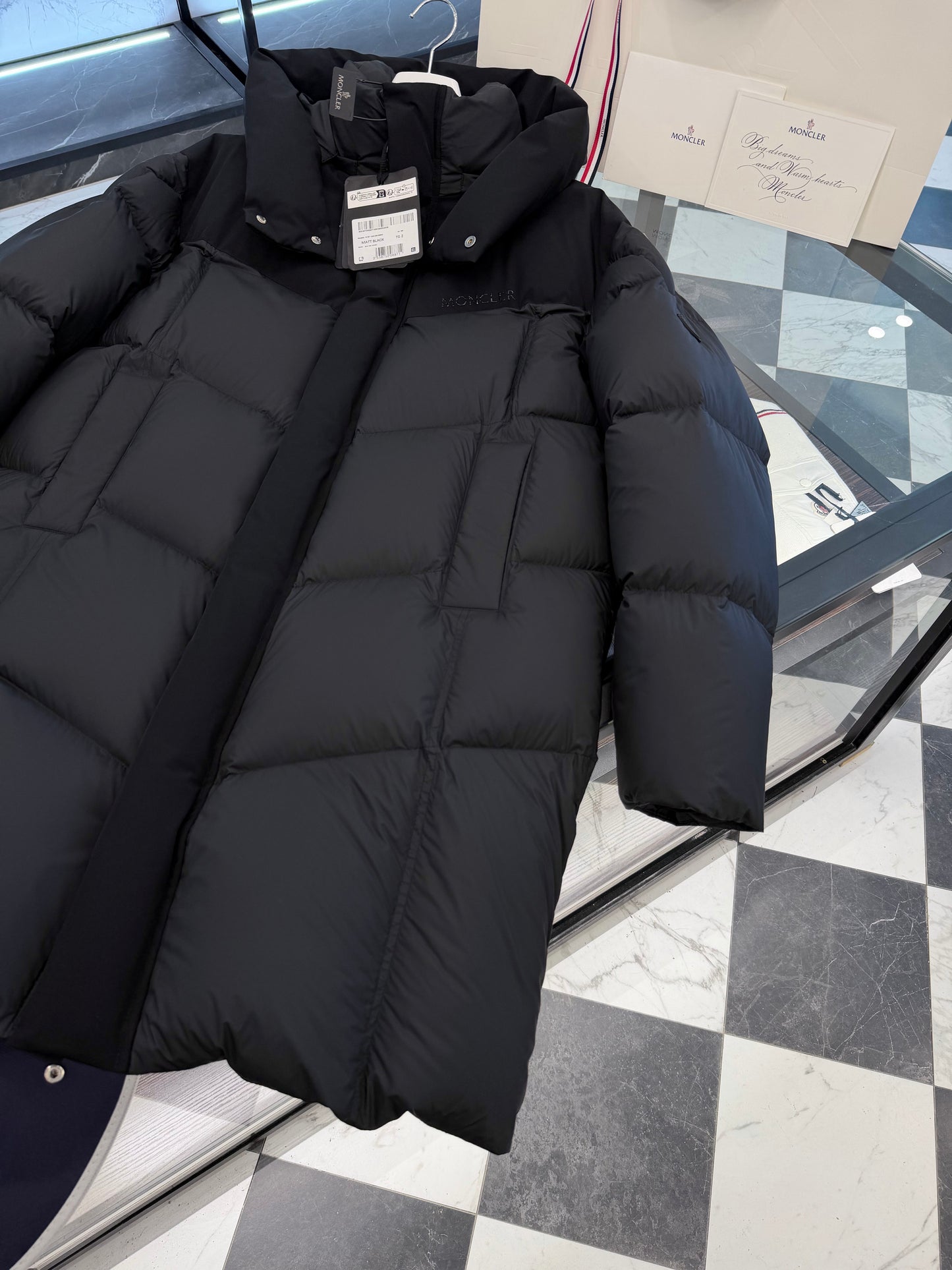 MONC MATT BLACK COAT