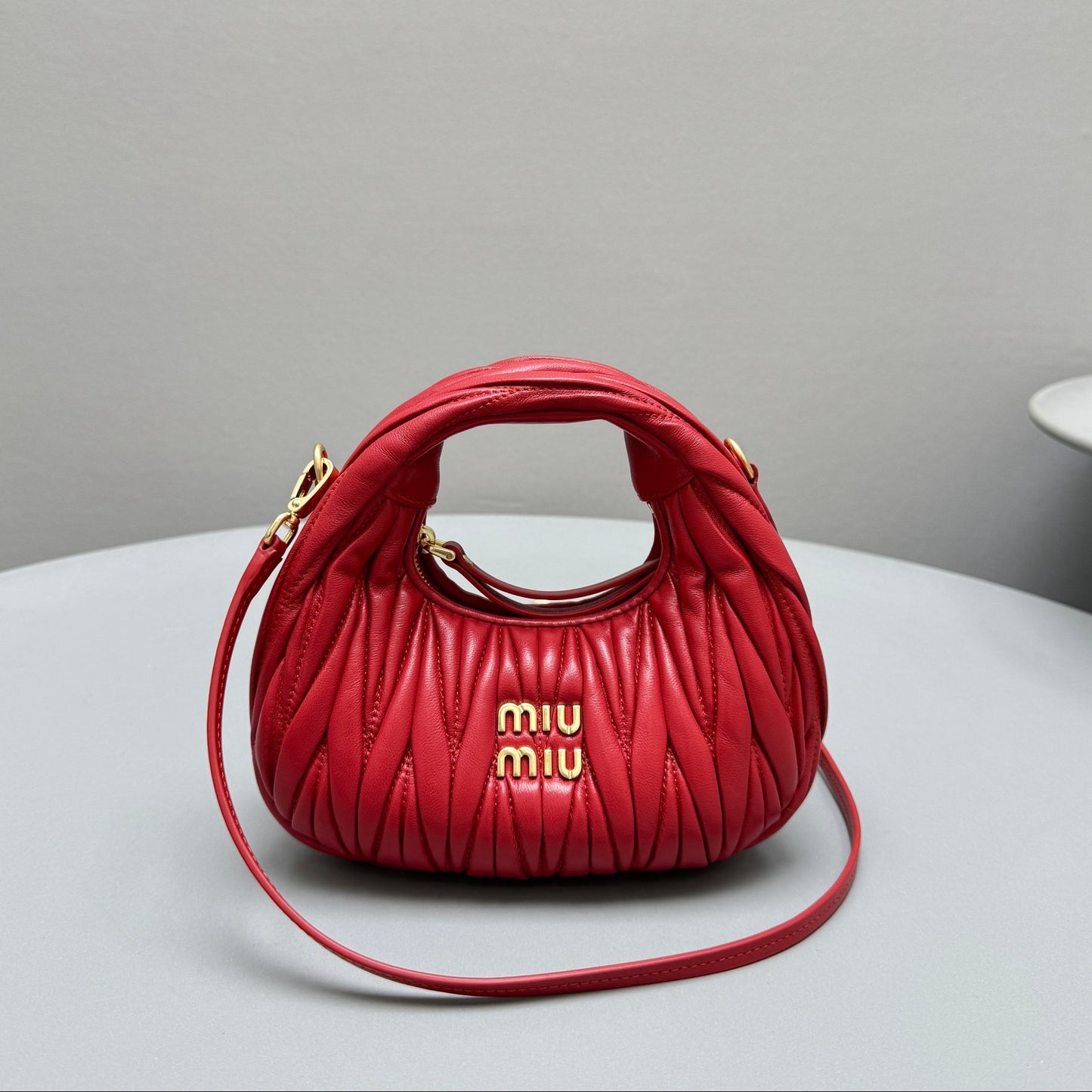 MIU M WANDER MINI HOBO BAG