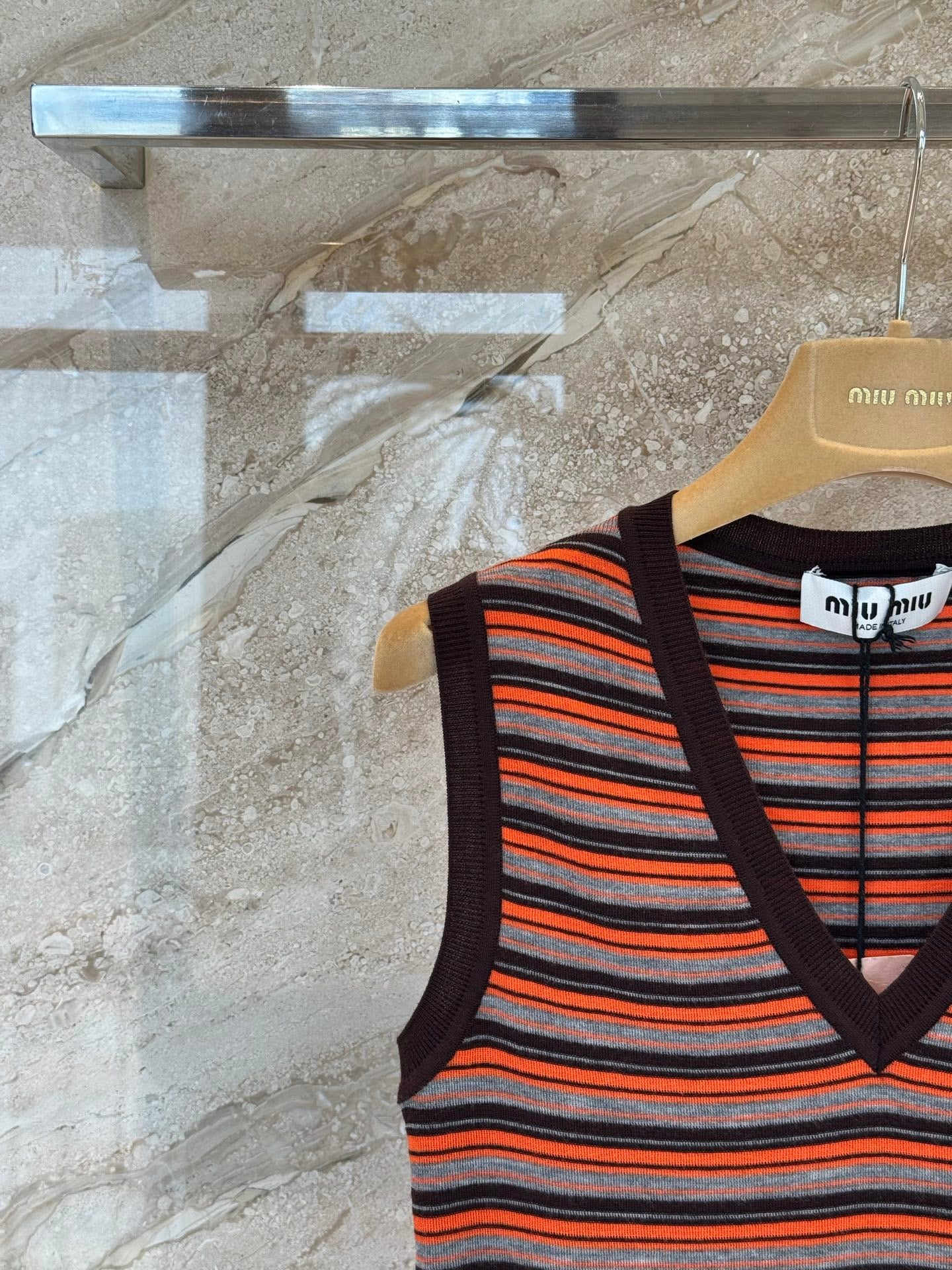 MIU M KNITTED VEST