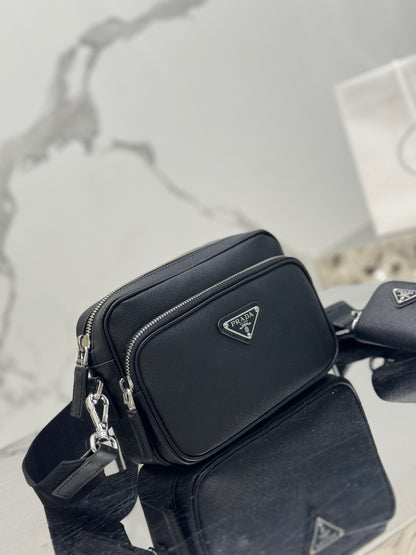 PD SAFFIANO LEATHER SHOULDER BAG