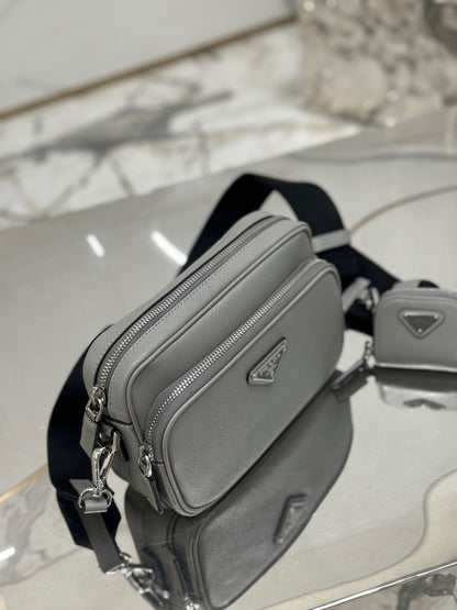 PD SAFFIANO LEATHER SHOULDER BAG