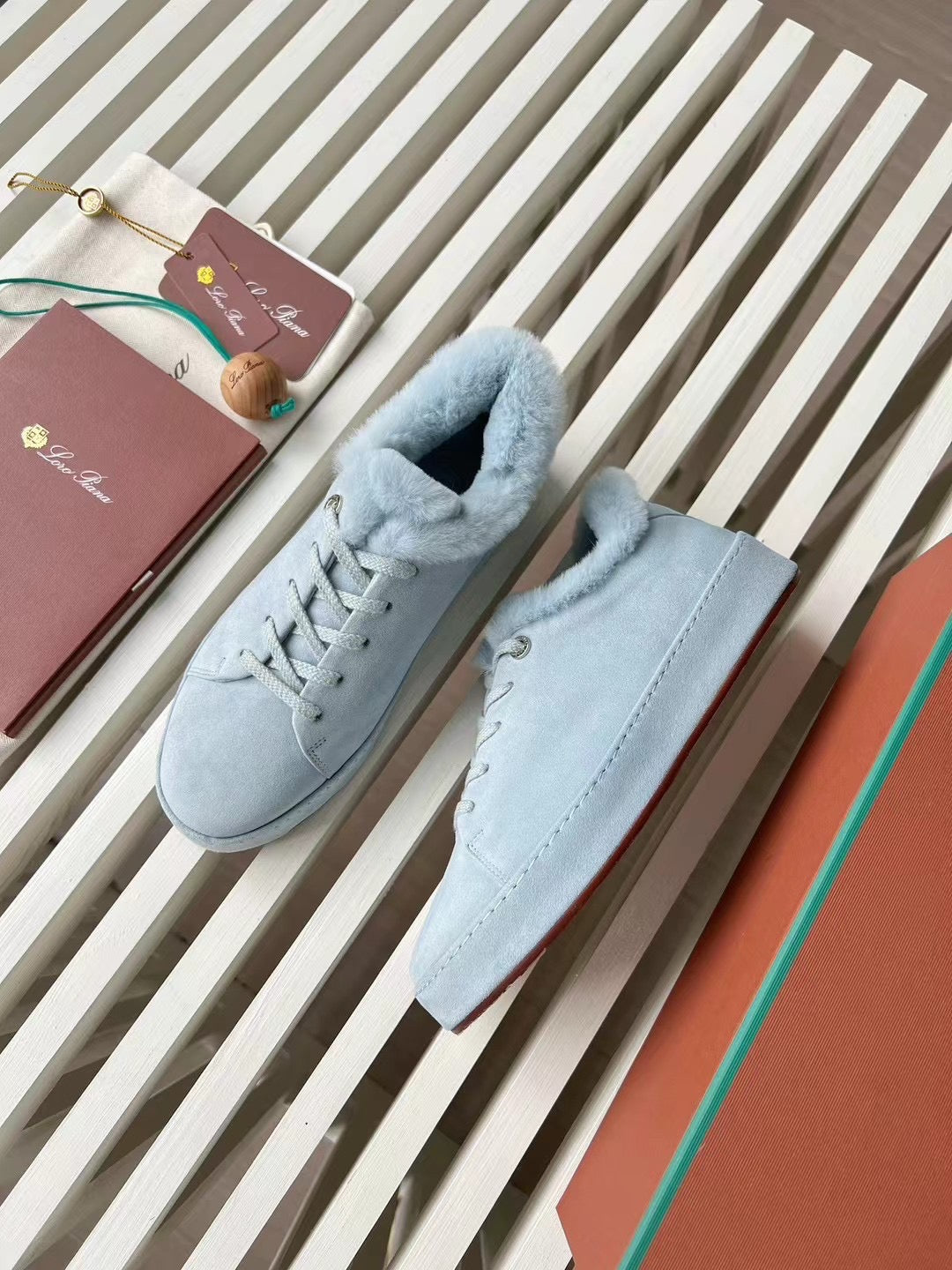 LORO P FUR NUAGES SNEAKERS