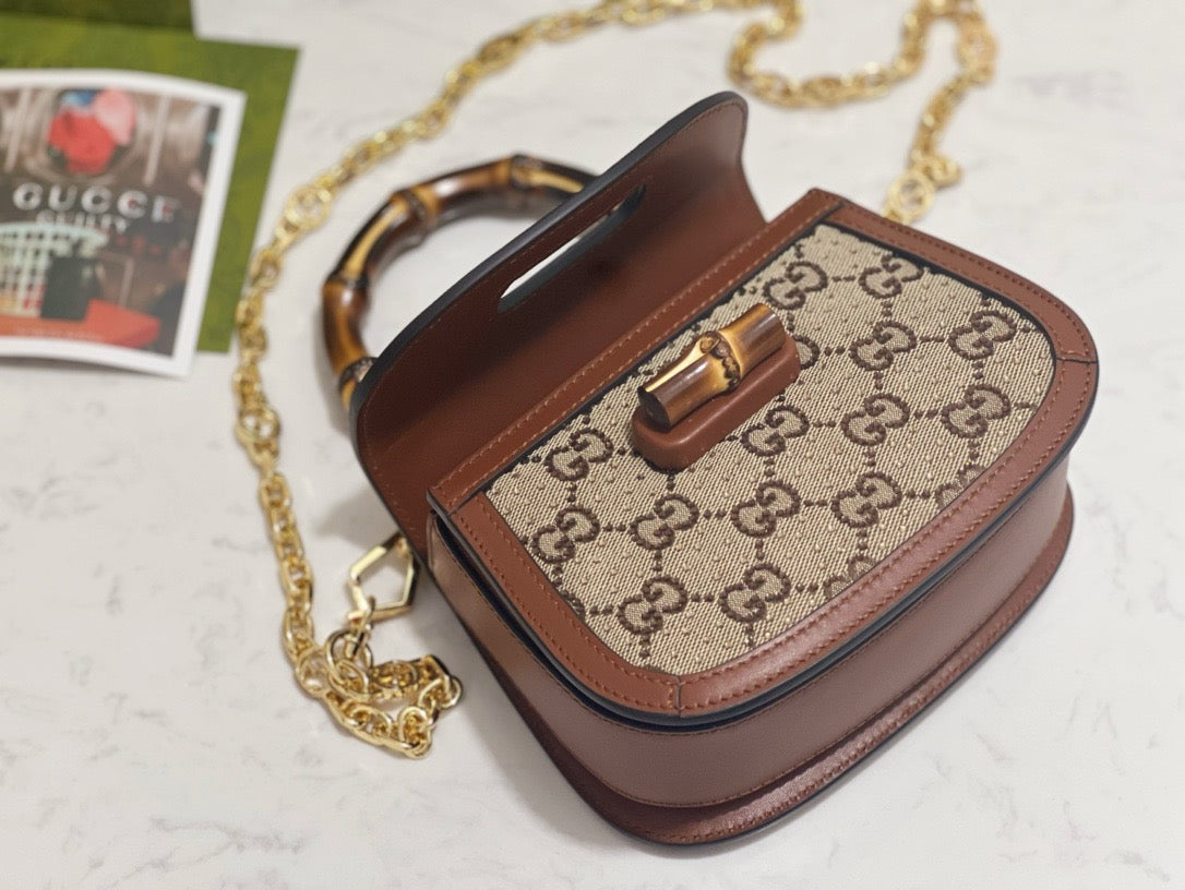 GG BAMBOO 1947 CRYSTALS MINI BAG