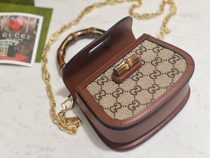 GG BAMBOO 1947 CRYSTALS MINI BAG
