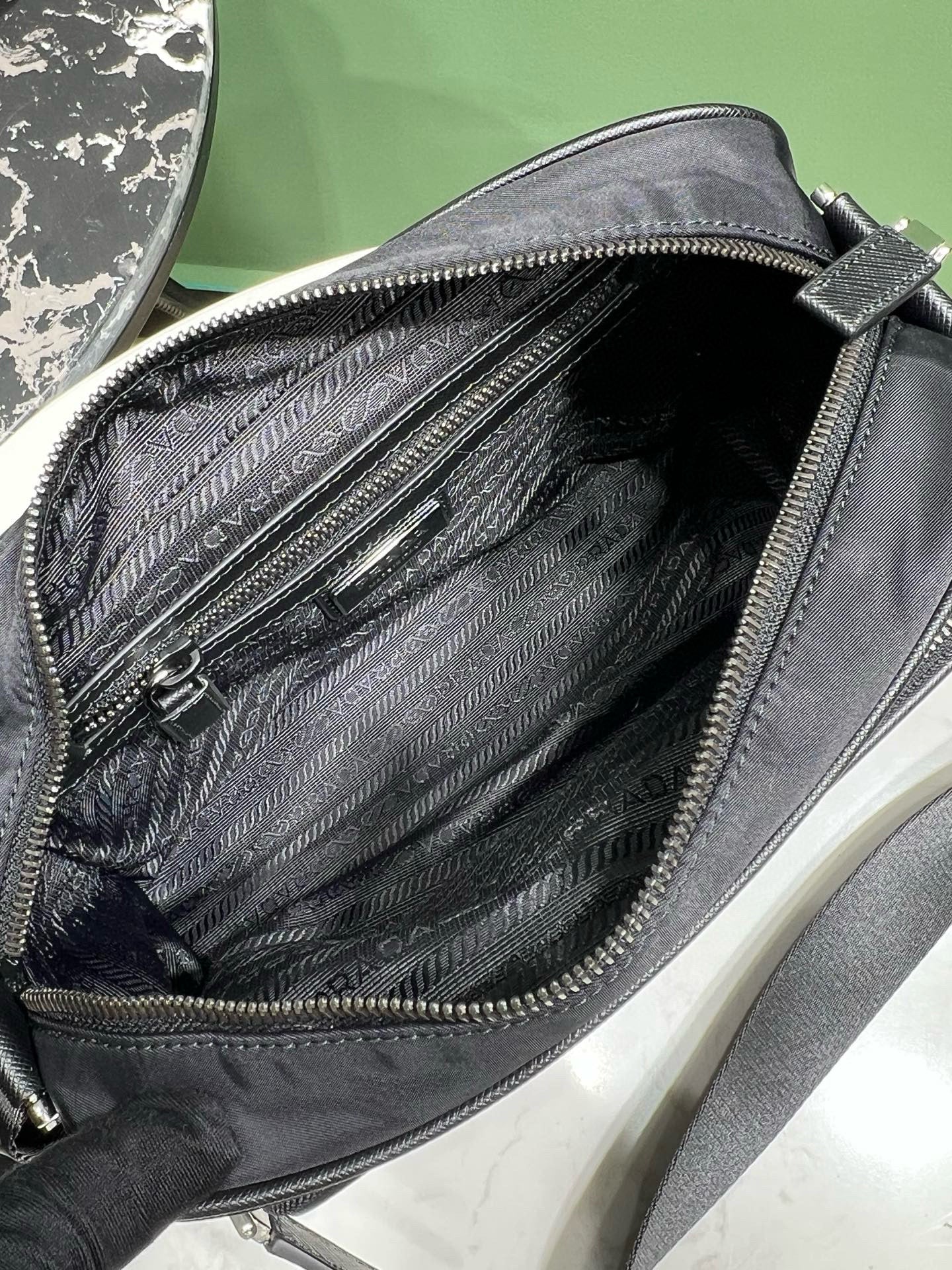 PD SMALL RE-NYLON SHOULDER BAG