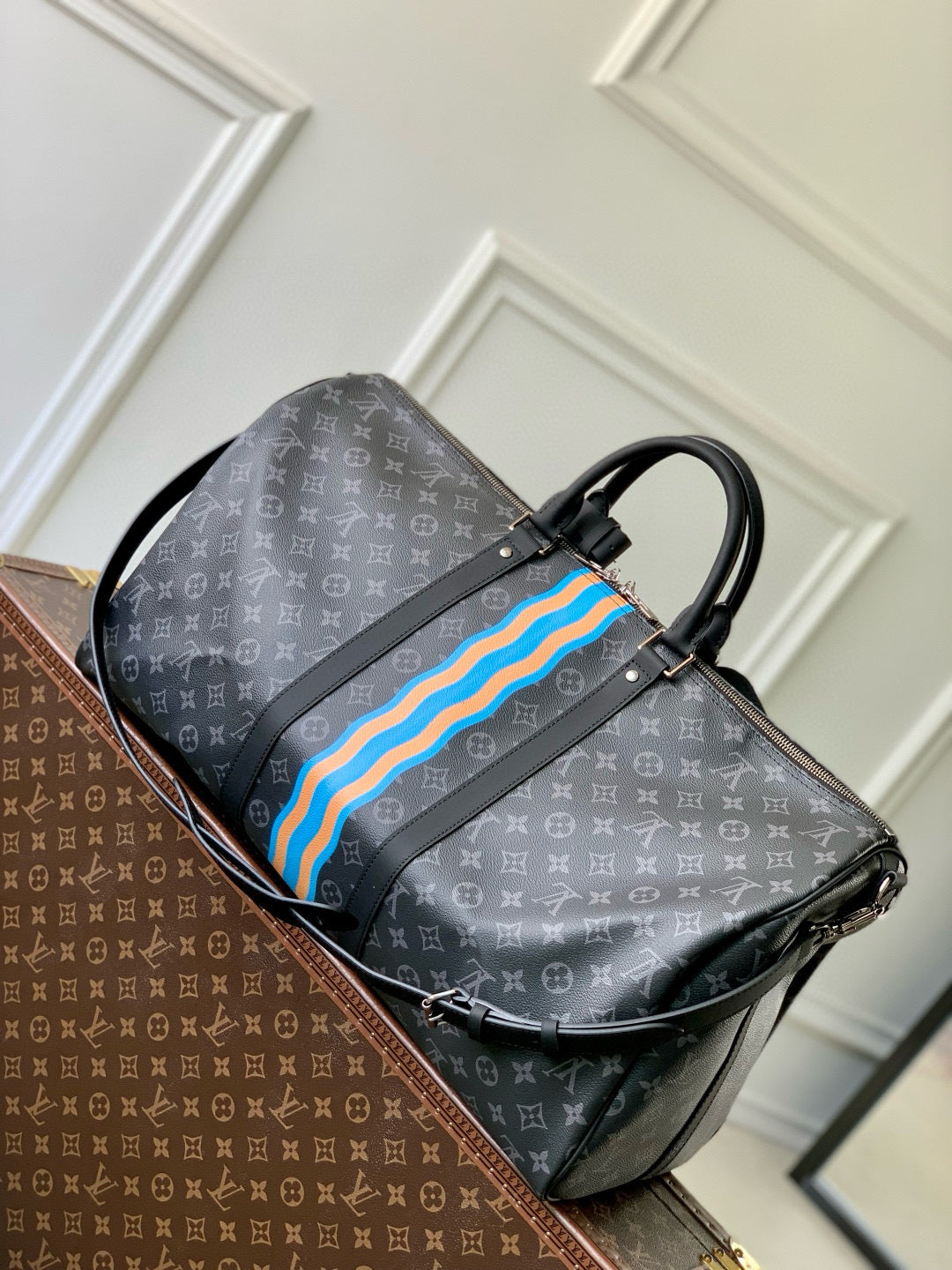 LOU PERSONALISED KEEPALL BANDOULIÈRE 50 BAG