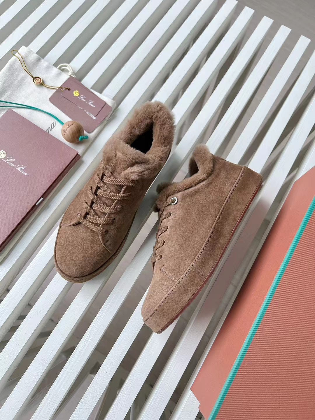 LORO P FUR NUAGES SNEAKERS