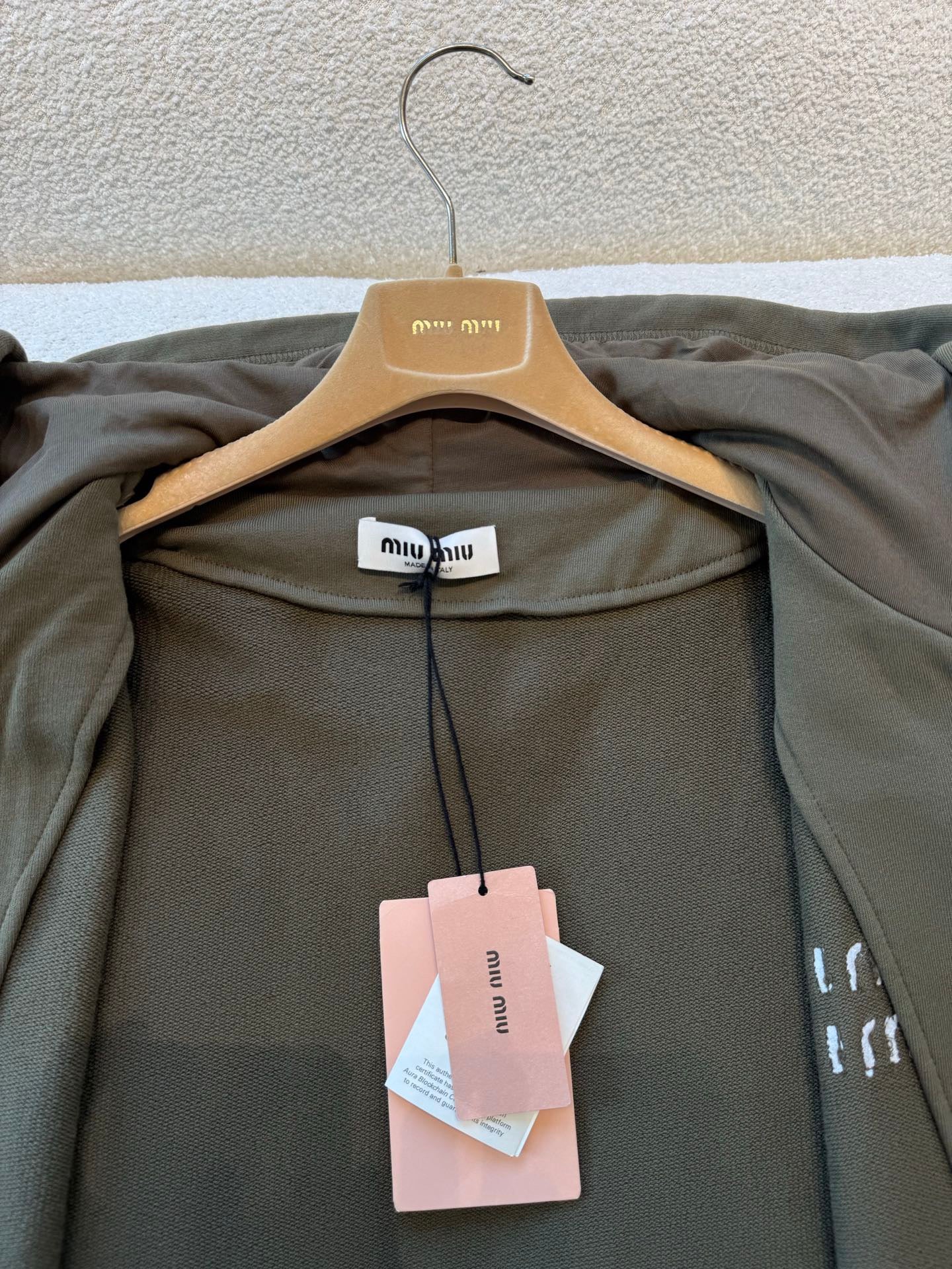 MIU M ZIP HOODIE