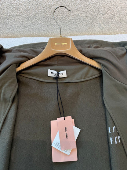 MIU M ZIP HOODIE