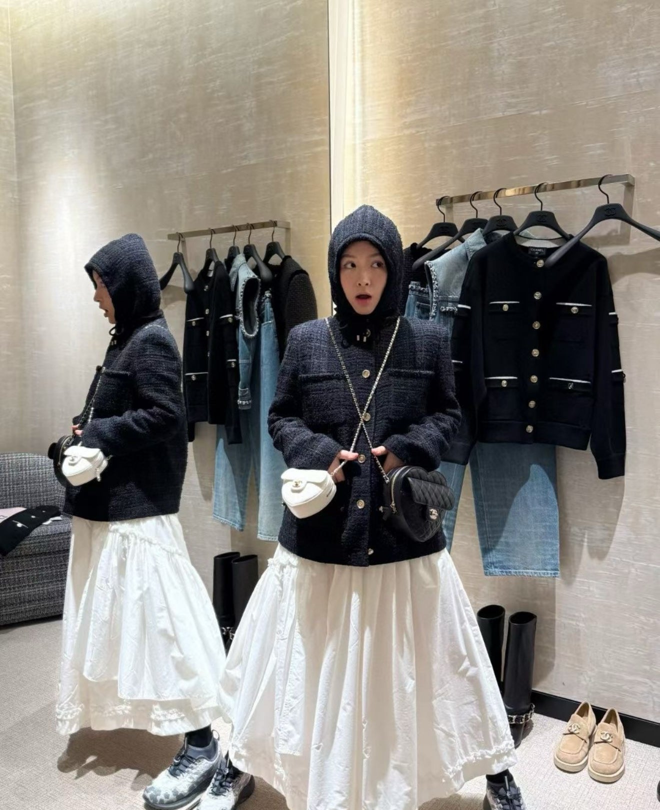 CC HOODED BLAZER