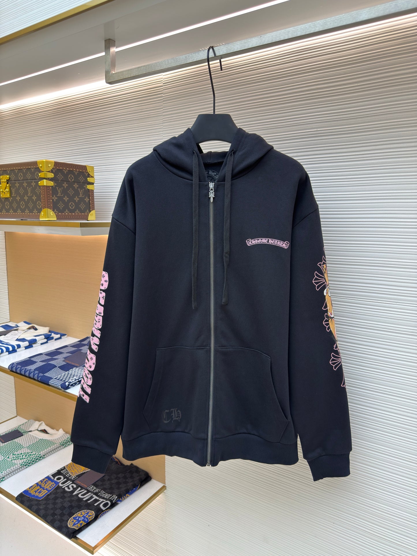 CHROME H ZIP HOODIE