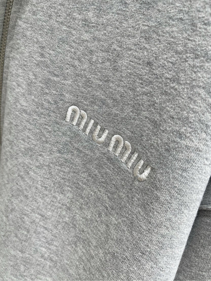 MIU M ZIP SWEATSHIRT