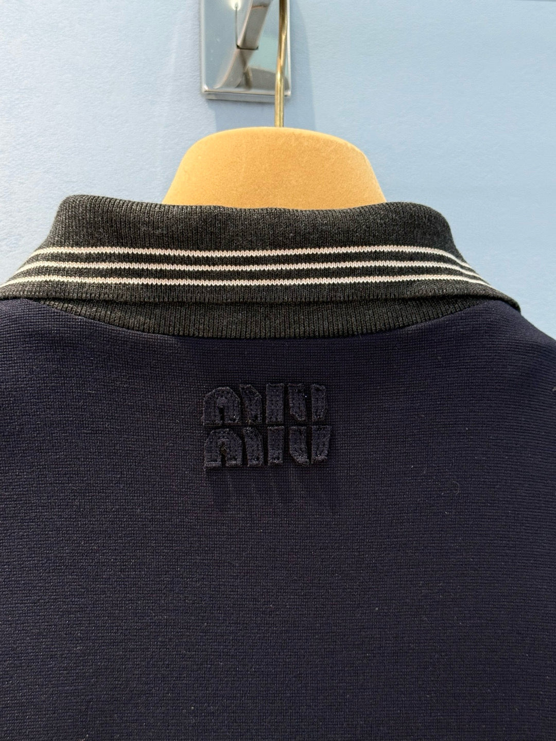 MIU M HALF ZIP SWEATSHIRT
