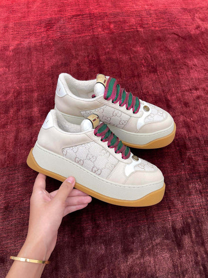 GG SCREENER LEATHER SNEAKERS