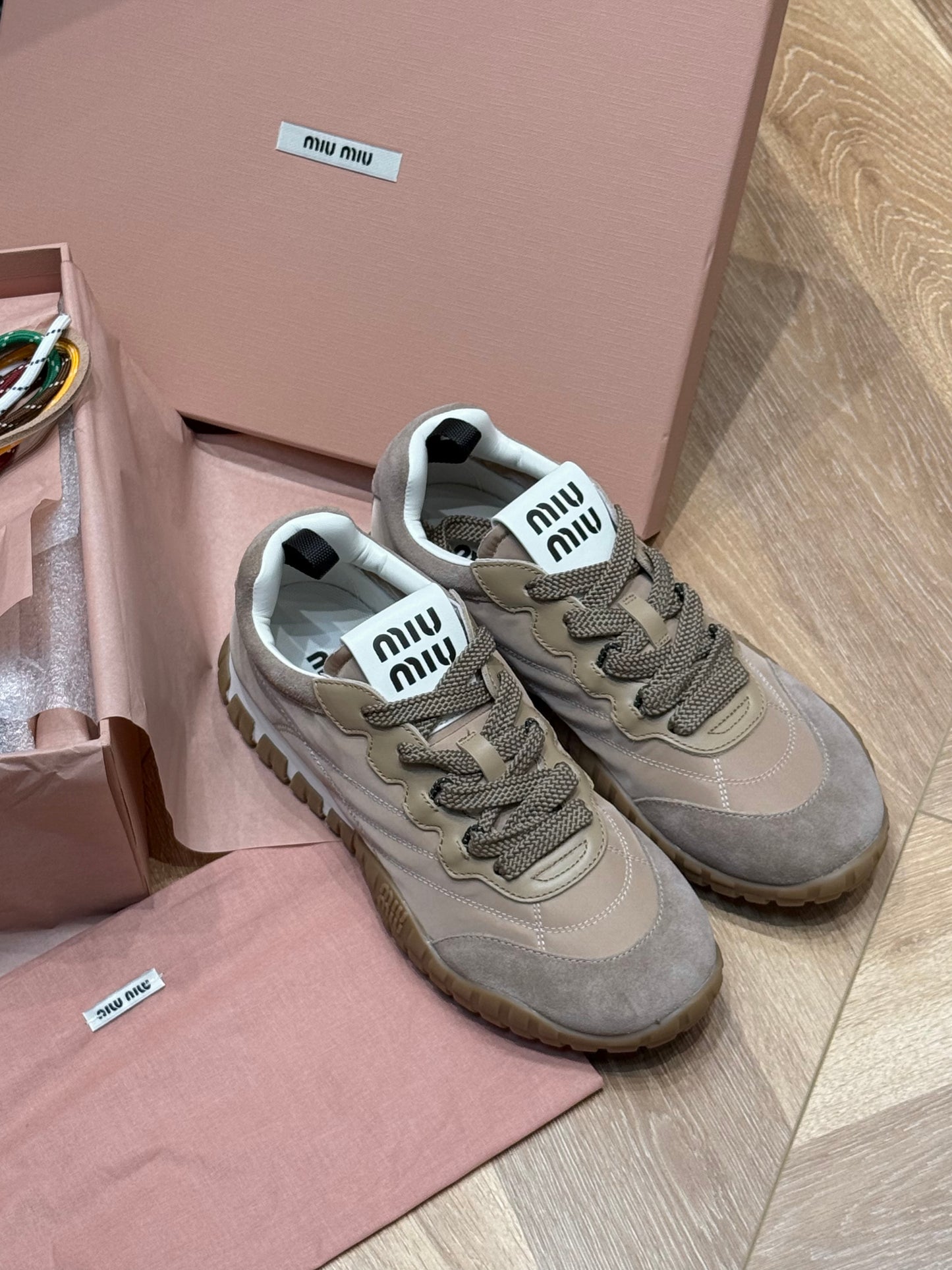 MIU M TYRE SNEAKERS