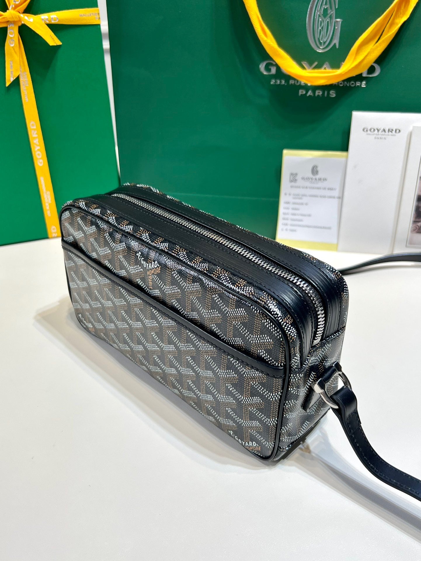 Goyard cap outlet vert bag price