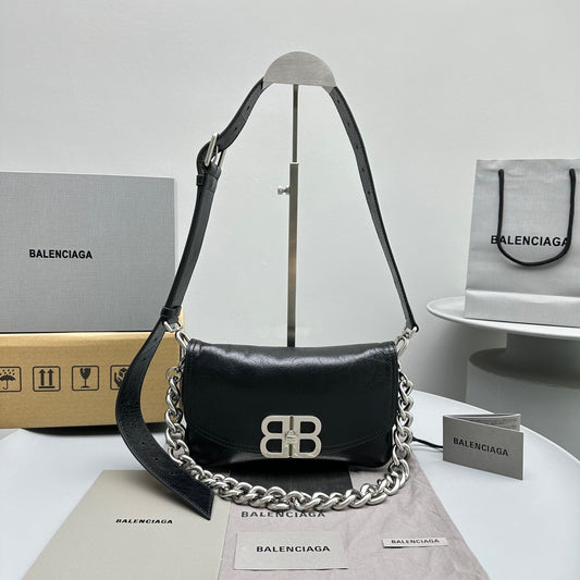 BAL BB SMALL SOFT FLAP BAG