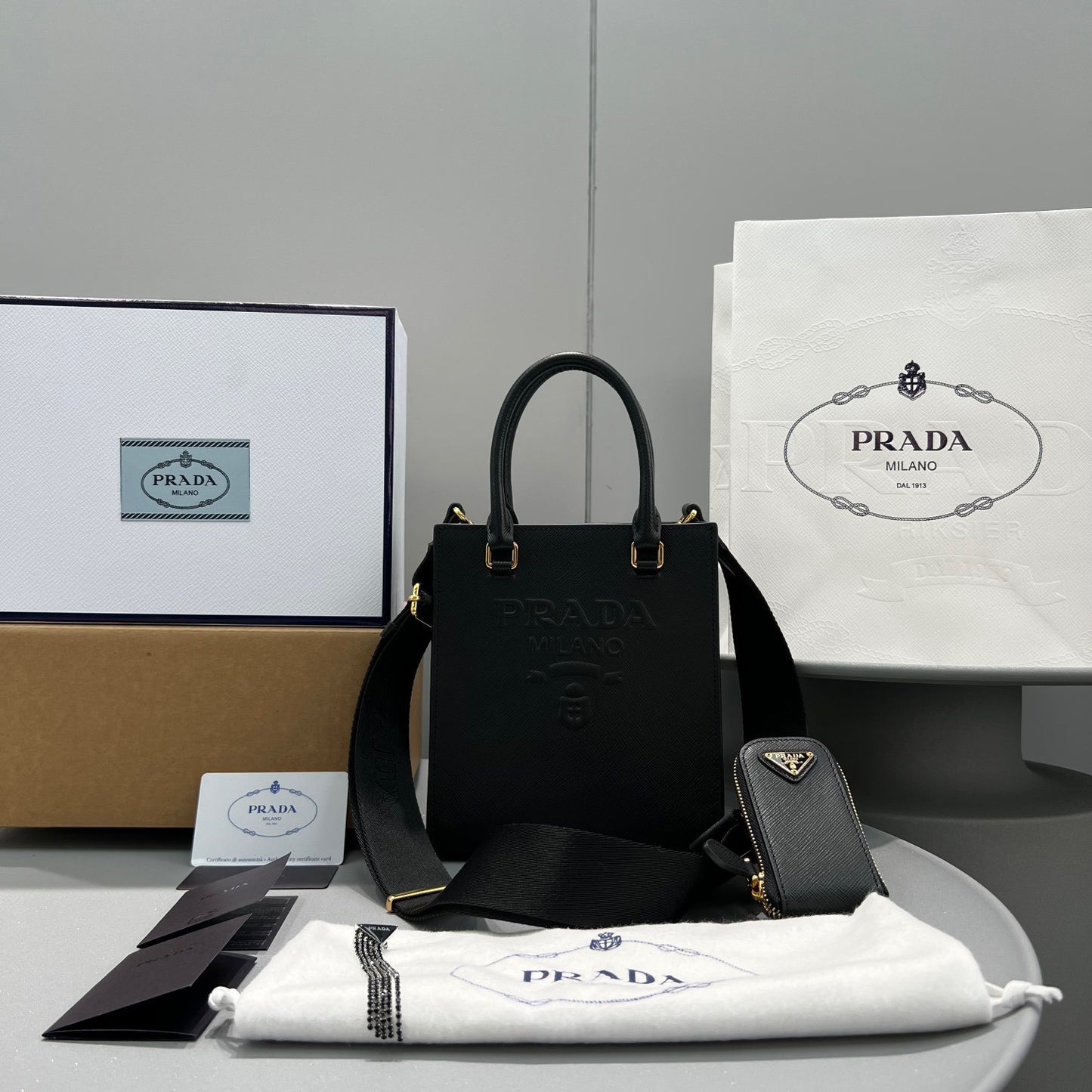 PD SMALL SAFFIANO HANDBAG