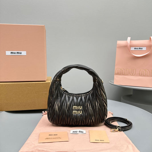 MIU M WANDER MINI HOBO BAG